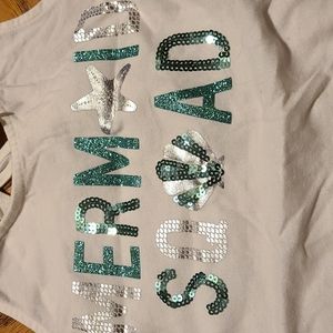 Mermaid squad girls tank top size L